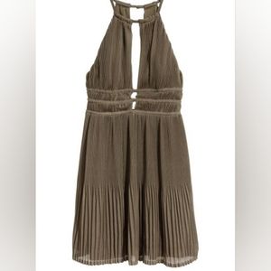 H&M Pleated Halter Neck Dress